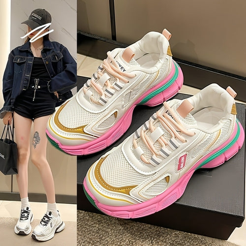 Sneakers da Donna Platform in Mesh – Comfort e Stile per Ogni Occasione