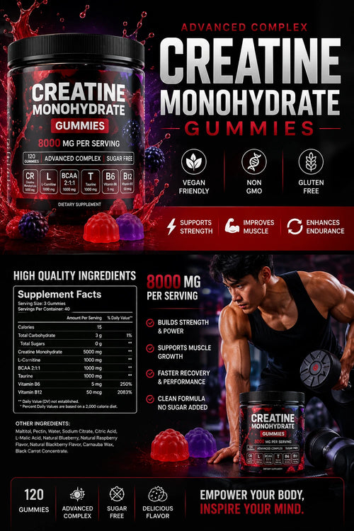 Creatina Monoidrato Gummies – Muscle Boost