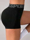 Shorts sportivi elastici con cintura