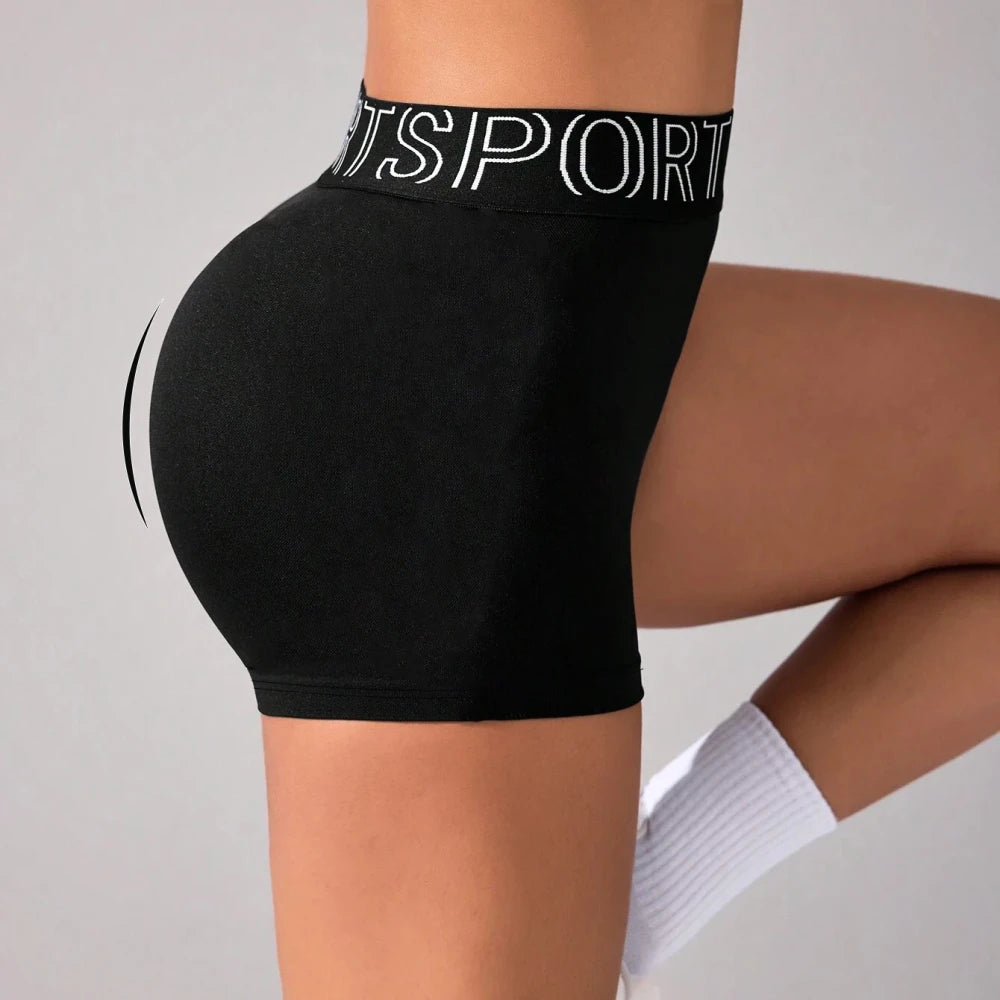 Shorts sportivi elastici con cintura