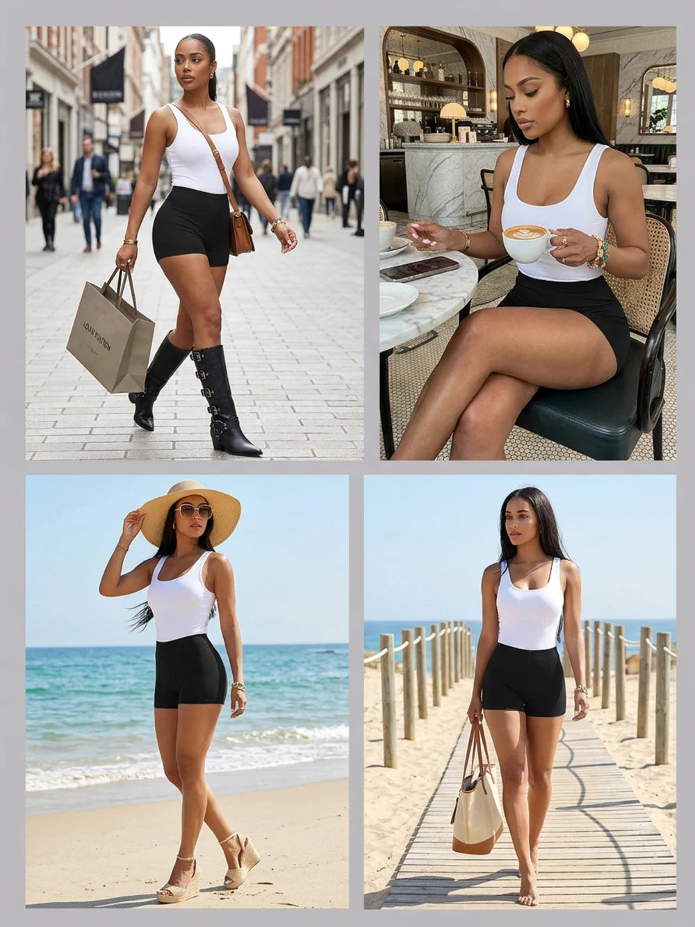 Shorts sportivi elastici yoga