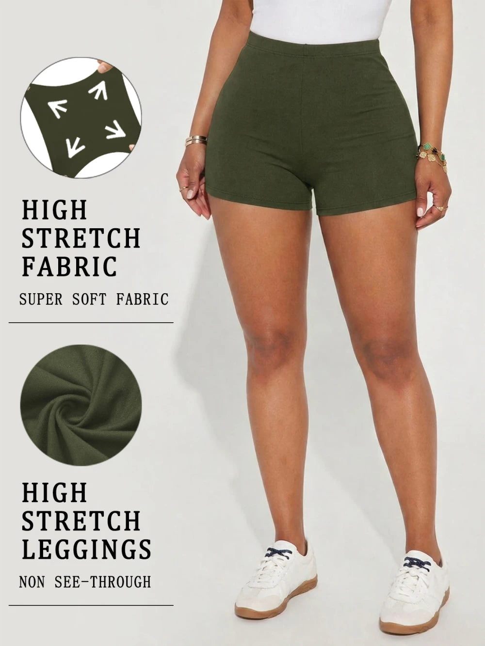 Shorts sportivi elastici yoga