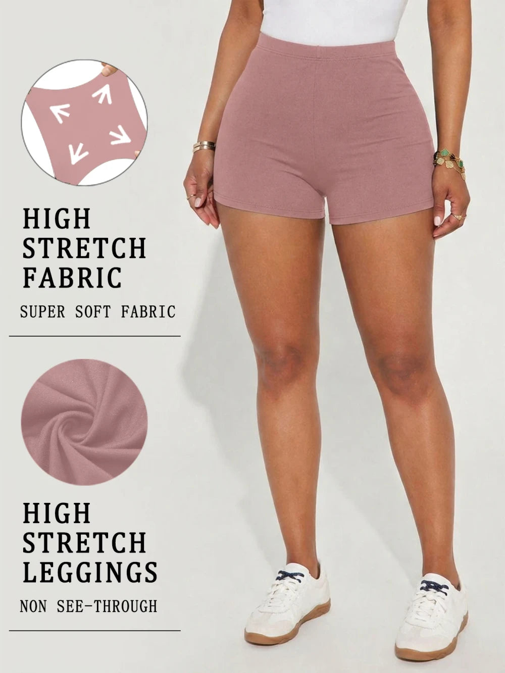 Shorts sportivi elastici yoga