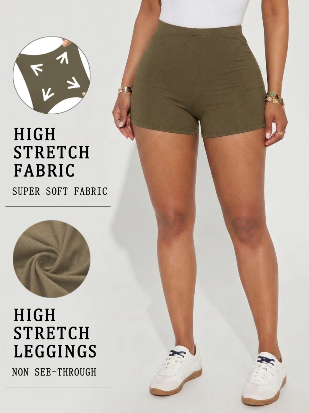 Shorts sportivi elastici yoga