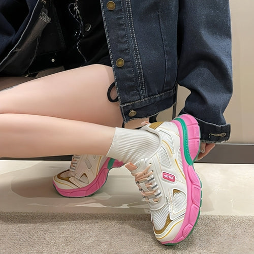 Sneakers da Donna Platform in Mesh – Comfort e Stile per Ogni Occasione