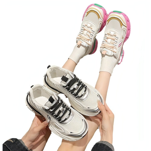 Sneakers da Donna Platform in Mesh – Comfort e Stile per Ogni Occasione