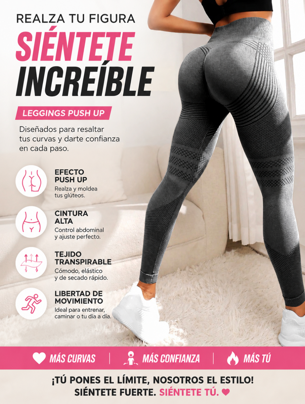 Leggings 3D Anticellulite a Vita Alta