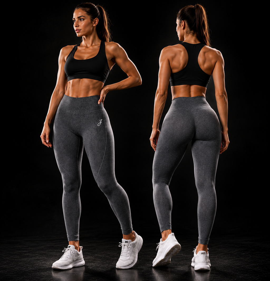 Leggings Fitness Donna – Vita Alta, Tessuto Elasticizzato e Traspirante per Allenamento, Yoga e Running